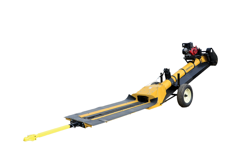 Transfer Conveyor W/ Rail Car Hopper and Gas Engine
