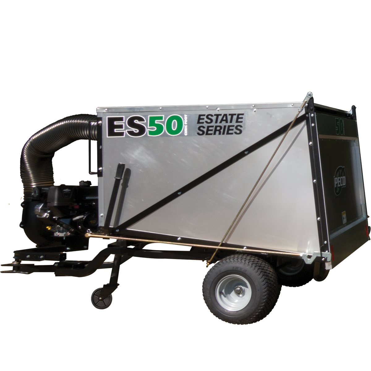 ES50 Estate Trailer Vac - 50 Cu. Ft., 14 HP Briggs & Stratton Engine W/Electric Start, Small Booth Included