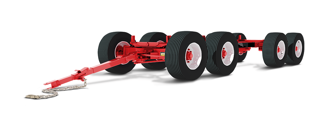 40 Ton Eight Wheel Double Tandem Wagon Gear