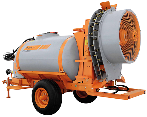 Air Blast Sprayer W/Mid-Mount Two Port Fan - 550 Gallon