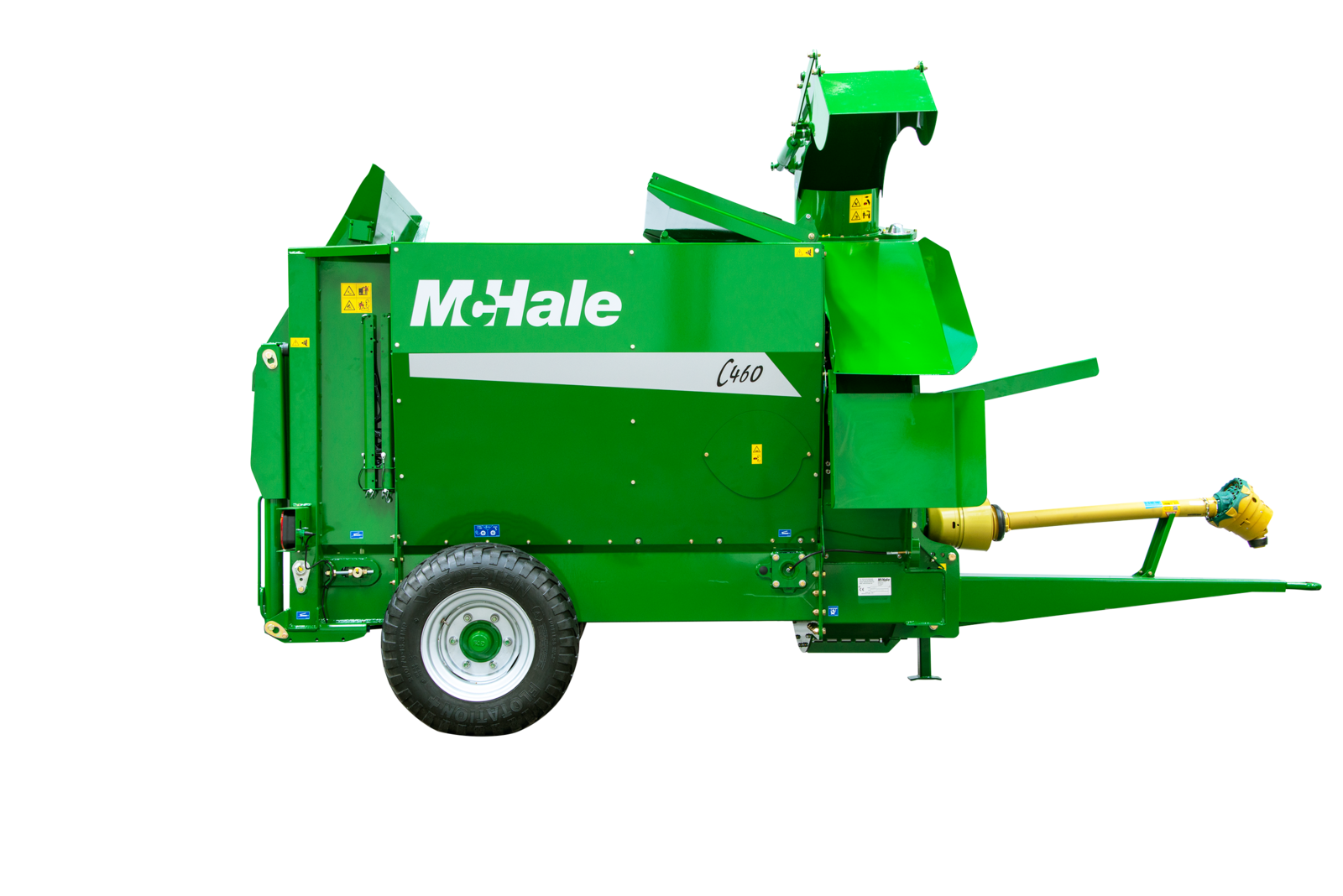 Trailed Bale Processor - Capacity For Two 4' Round Bales, Swivel Chute, Electronic Controls, Round Bale Door