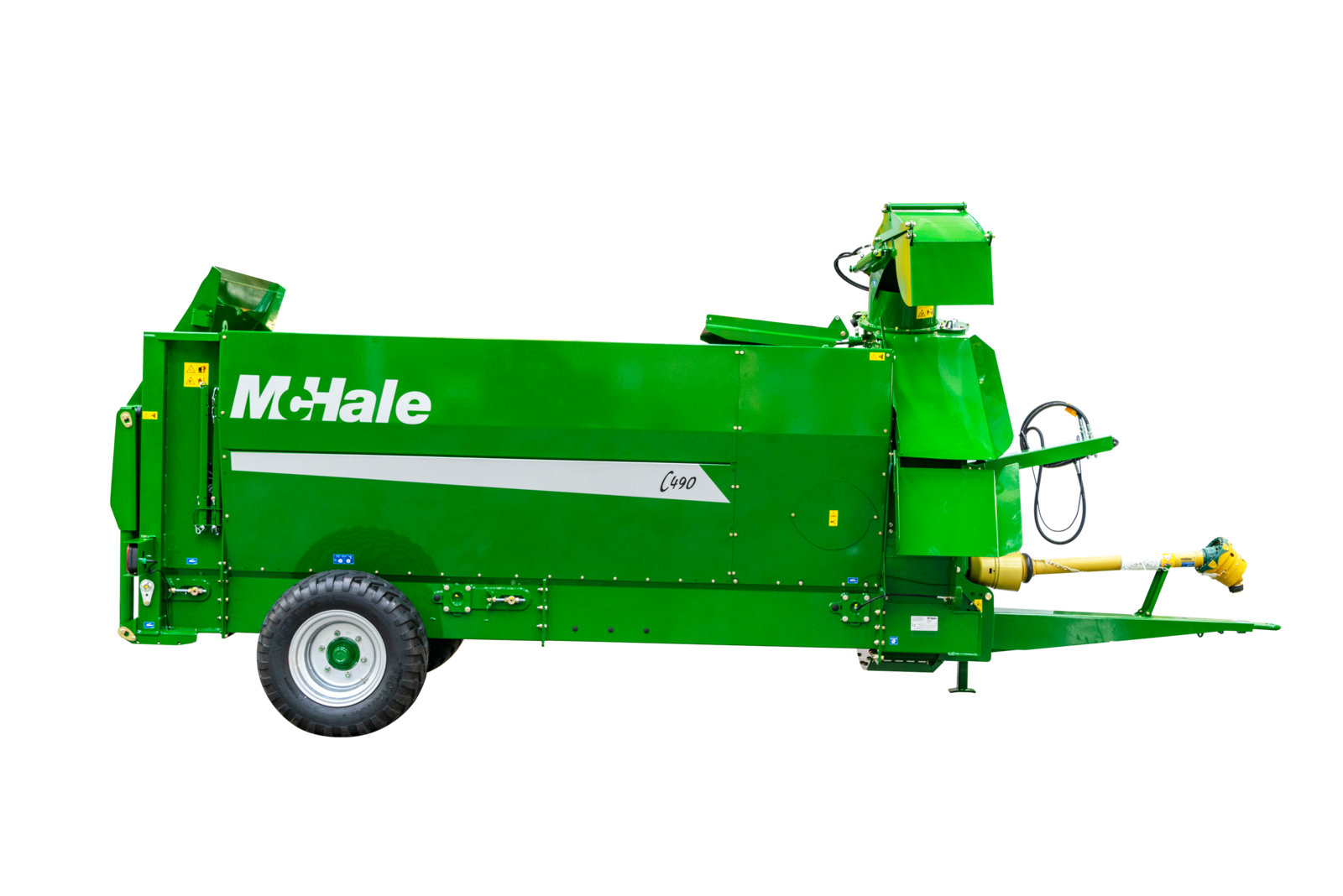 Trailed Bale Processor - Capacity For Three 5' Round Bales, Swivel Chute, Electronic Controls