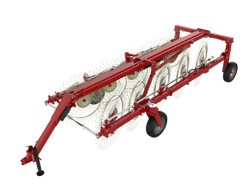 Bi-Fold Wheel Rake