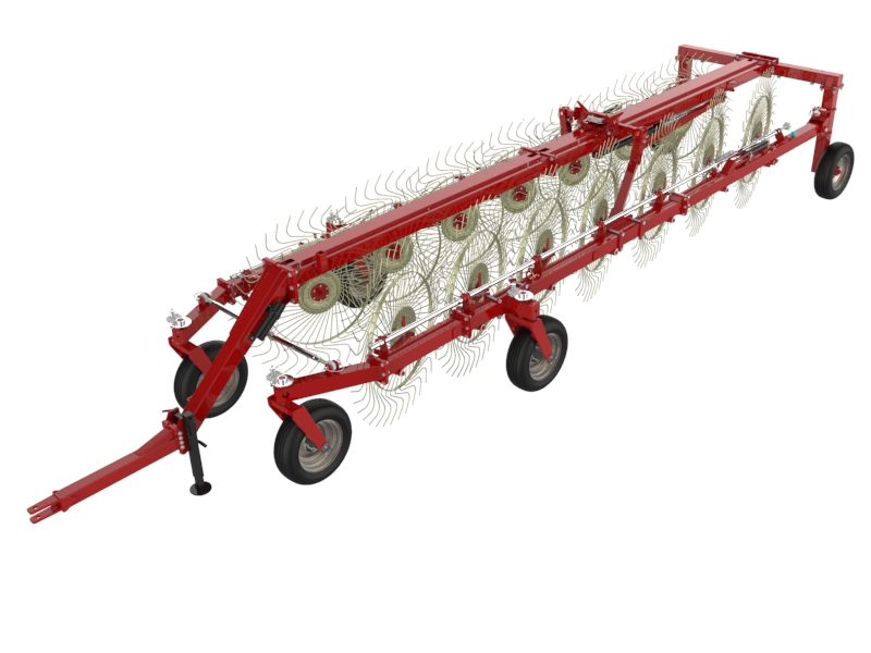 Bi-Fold Wheel Rake
