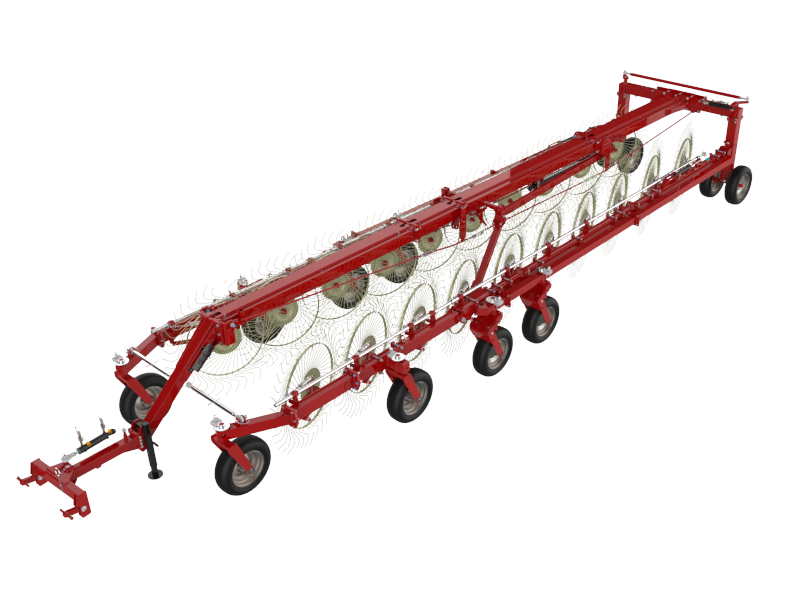 Bi-Fold Wheel Rake W/ Autosteer