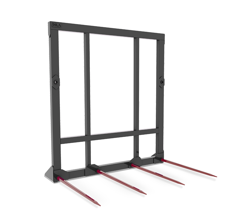 Bale Spear 49" 4 Prong Rigid Frame Skidsteer