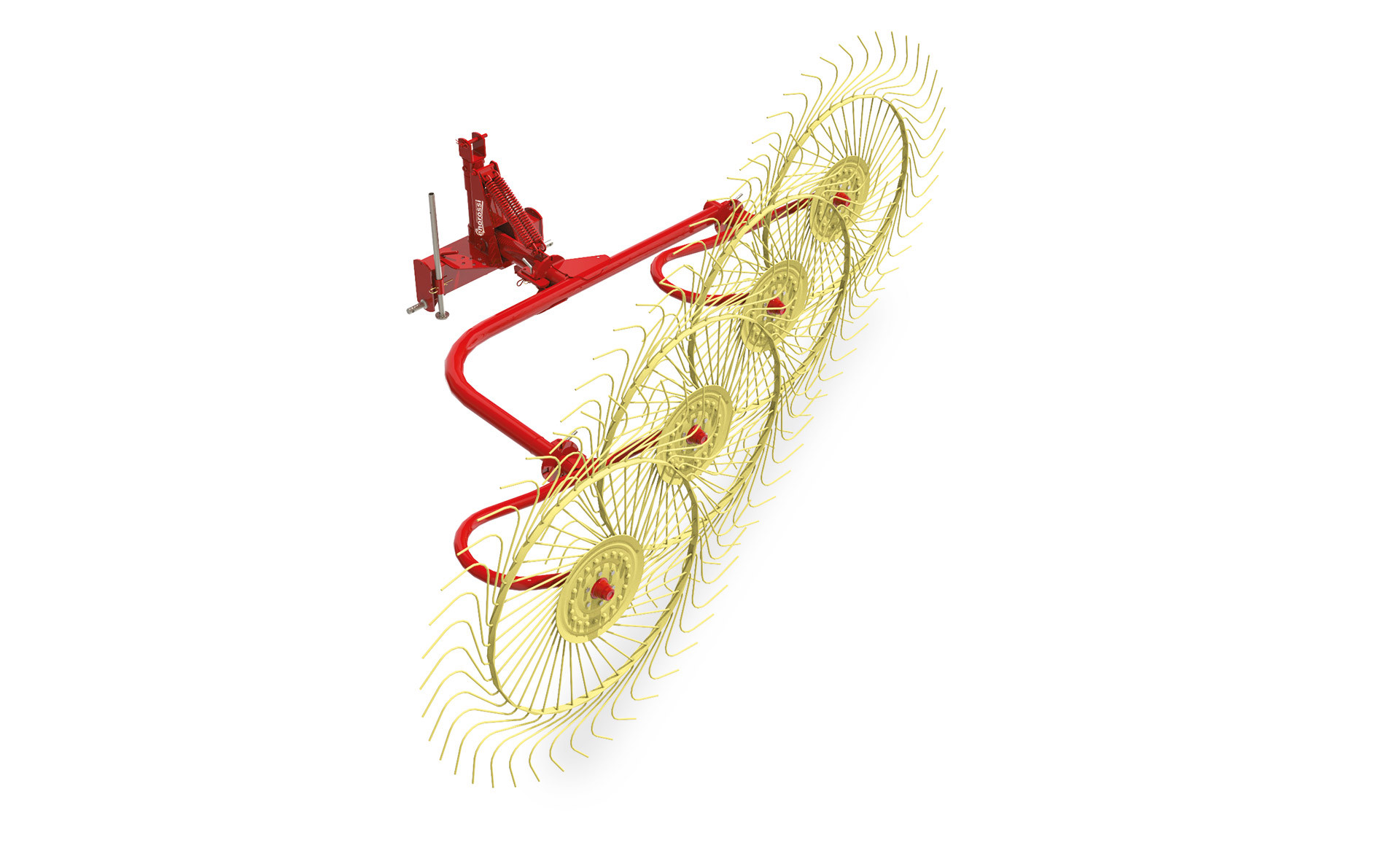 5 Wheel Inline Rake