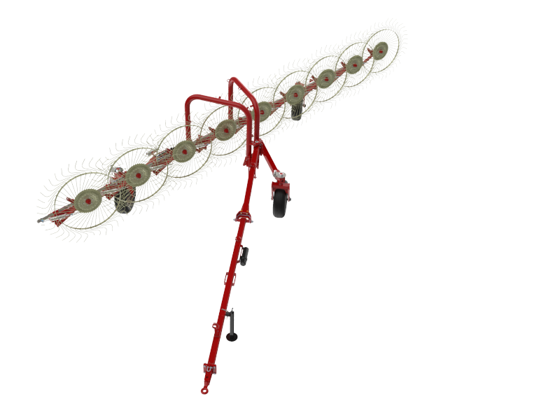 9 Wheel Inline Rake