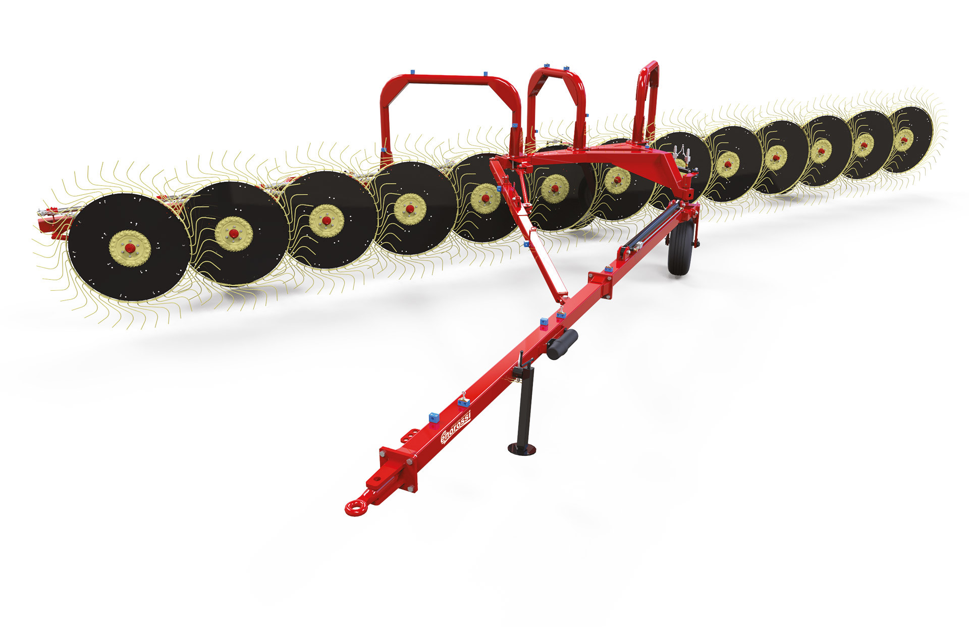 7 Wheel Inline Rake