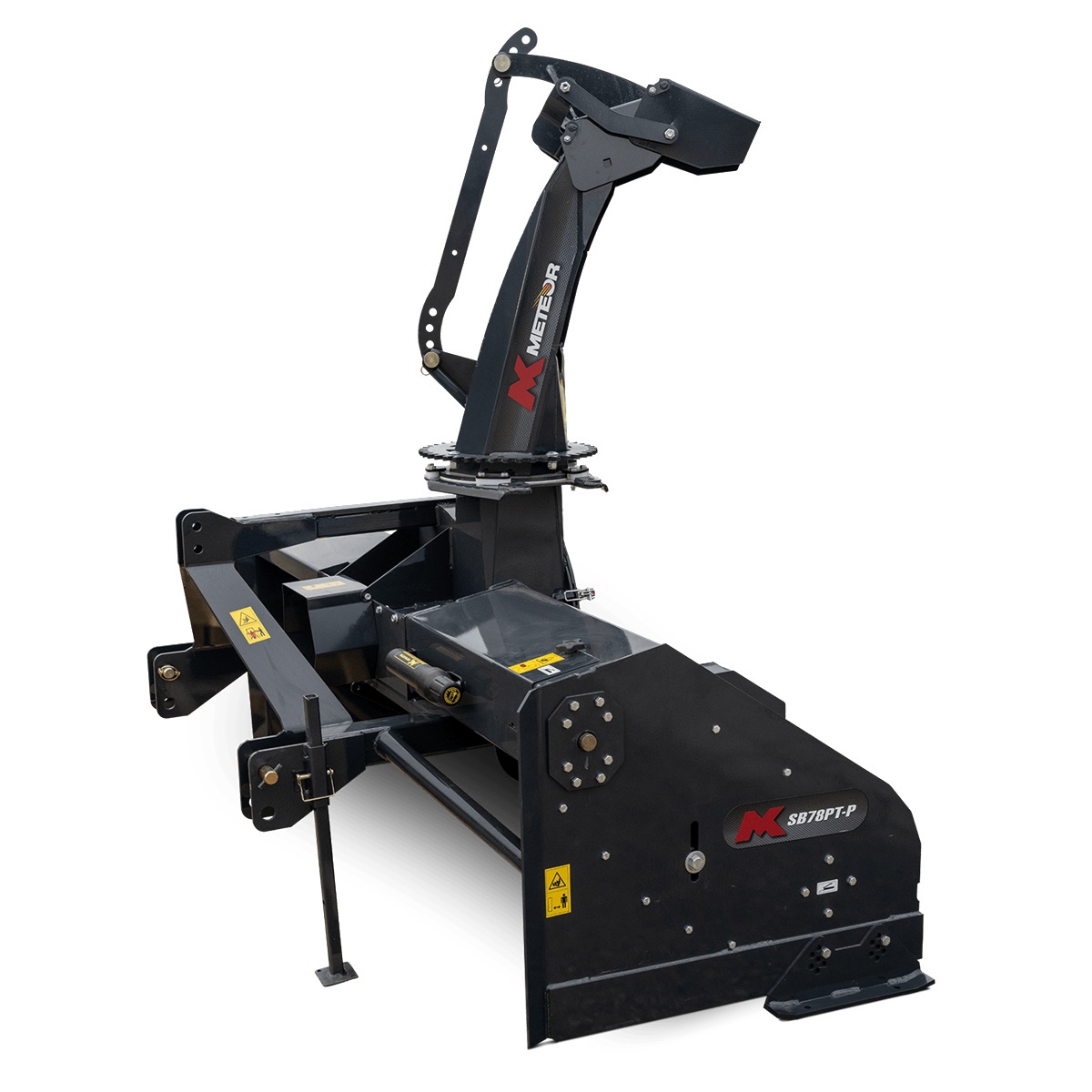 87" Pull Type Performance Series - Hydraulic Chute, Charcoal