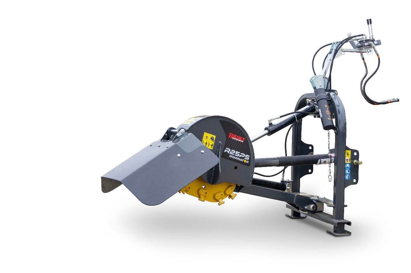 3PH Stump Grinder - Hydraulic Swing,Two Remote