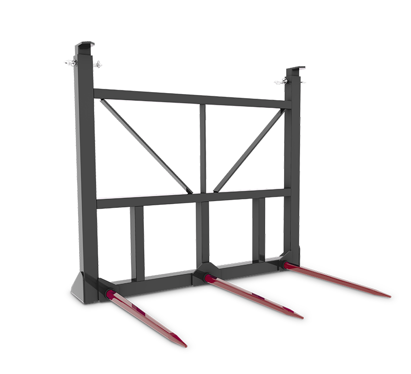 Triple Bale Spear 32" Adjustable Guard / Skidsteer