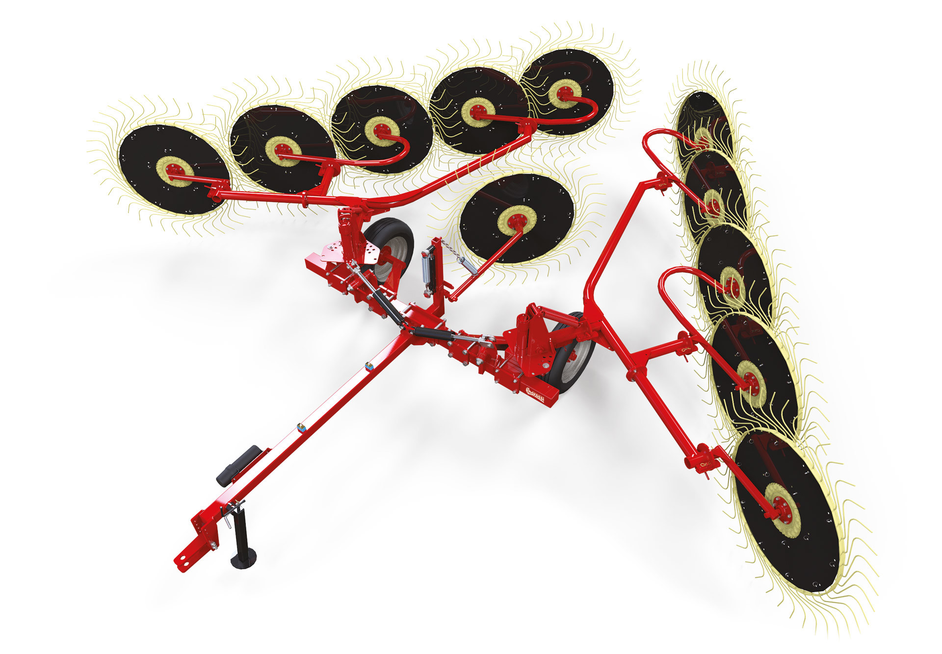 10 Wheel Carted V-Rake