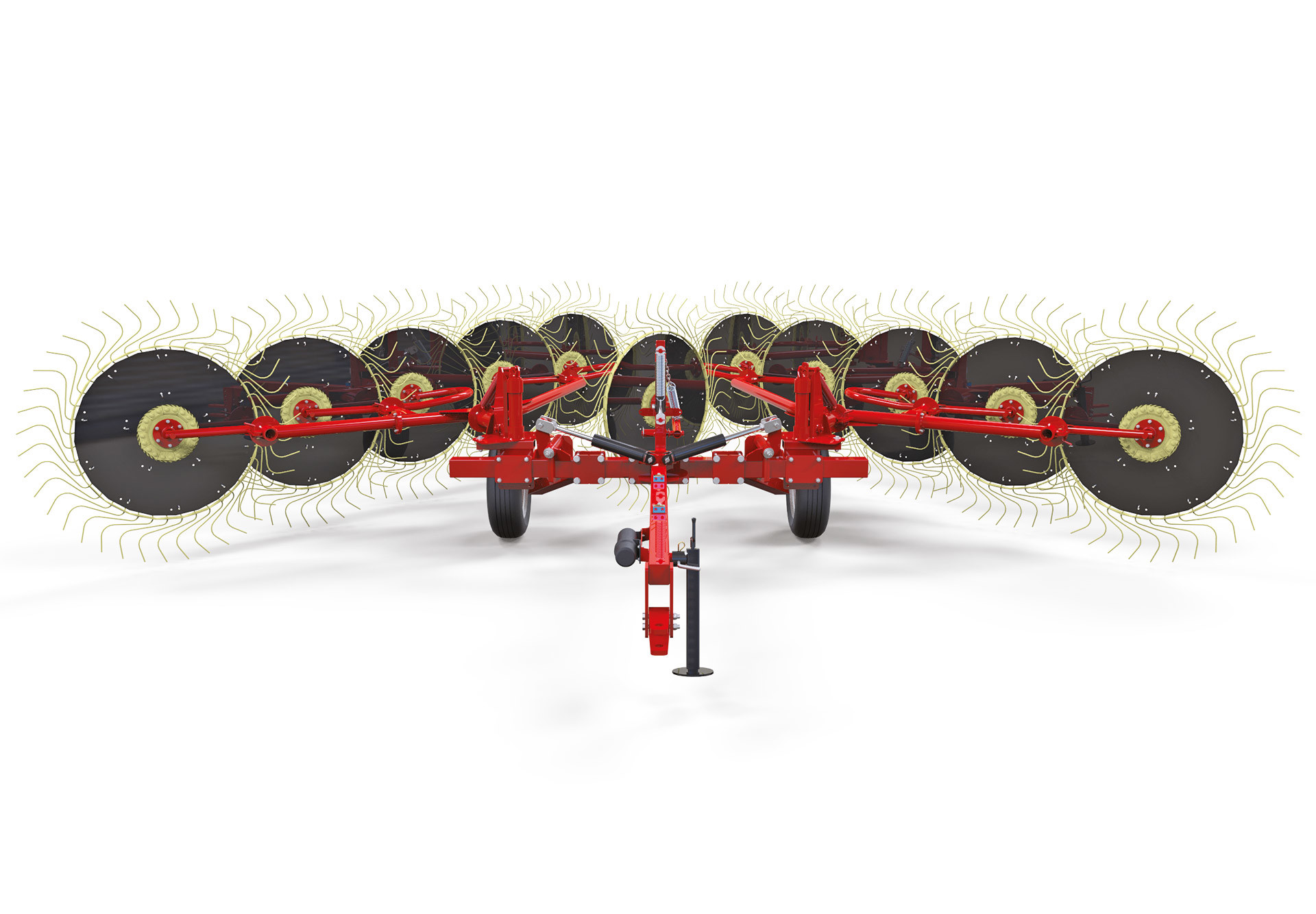 12 Wheel Carted V-Rake