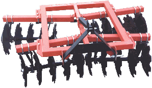 6' 6" Field Disc Harrow - 7.5" Spacng