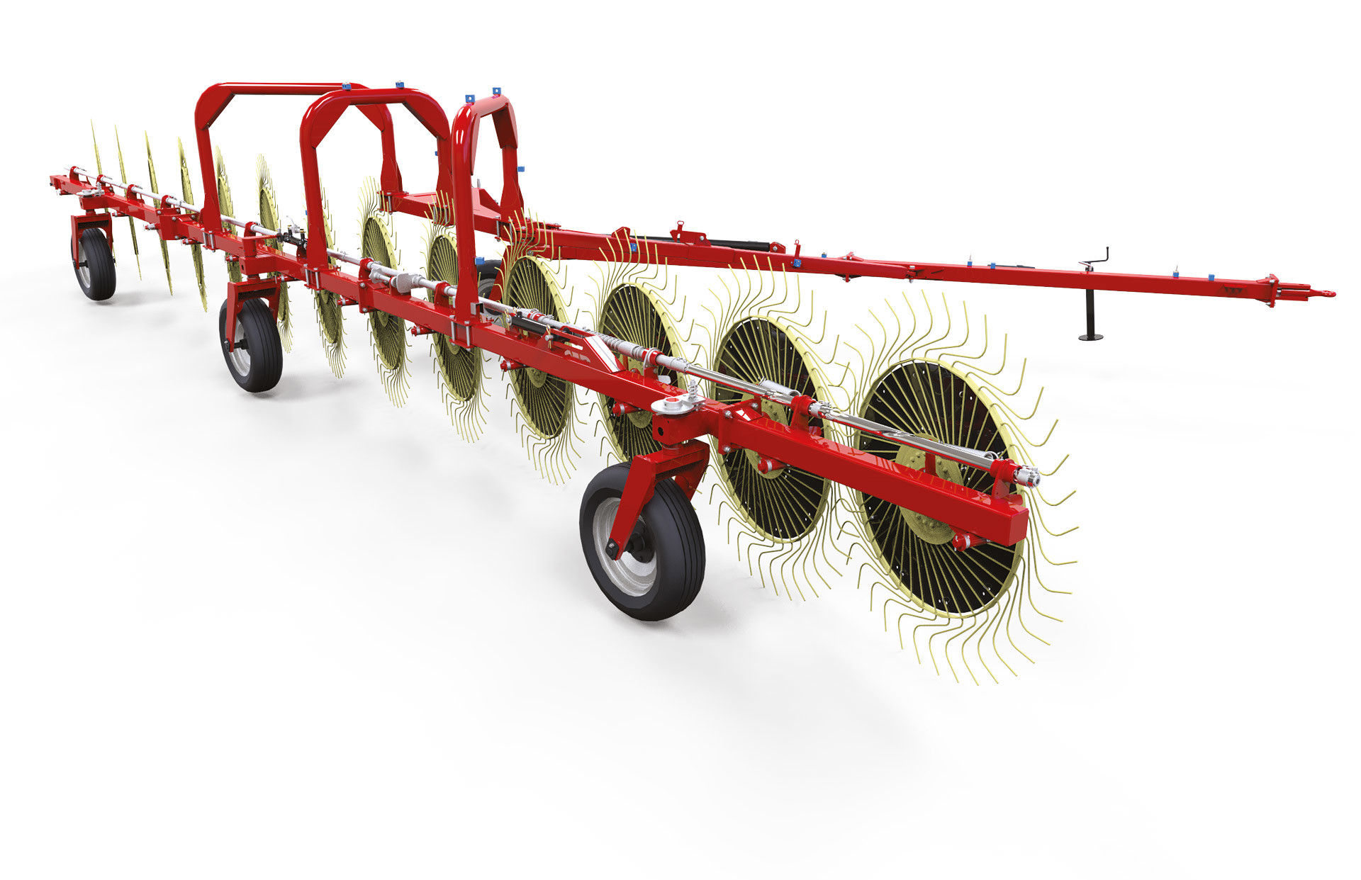 9 Wheel Inline Rake