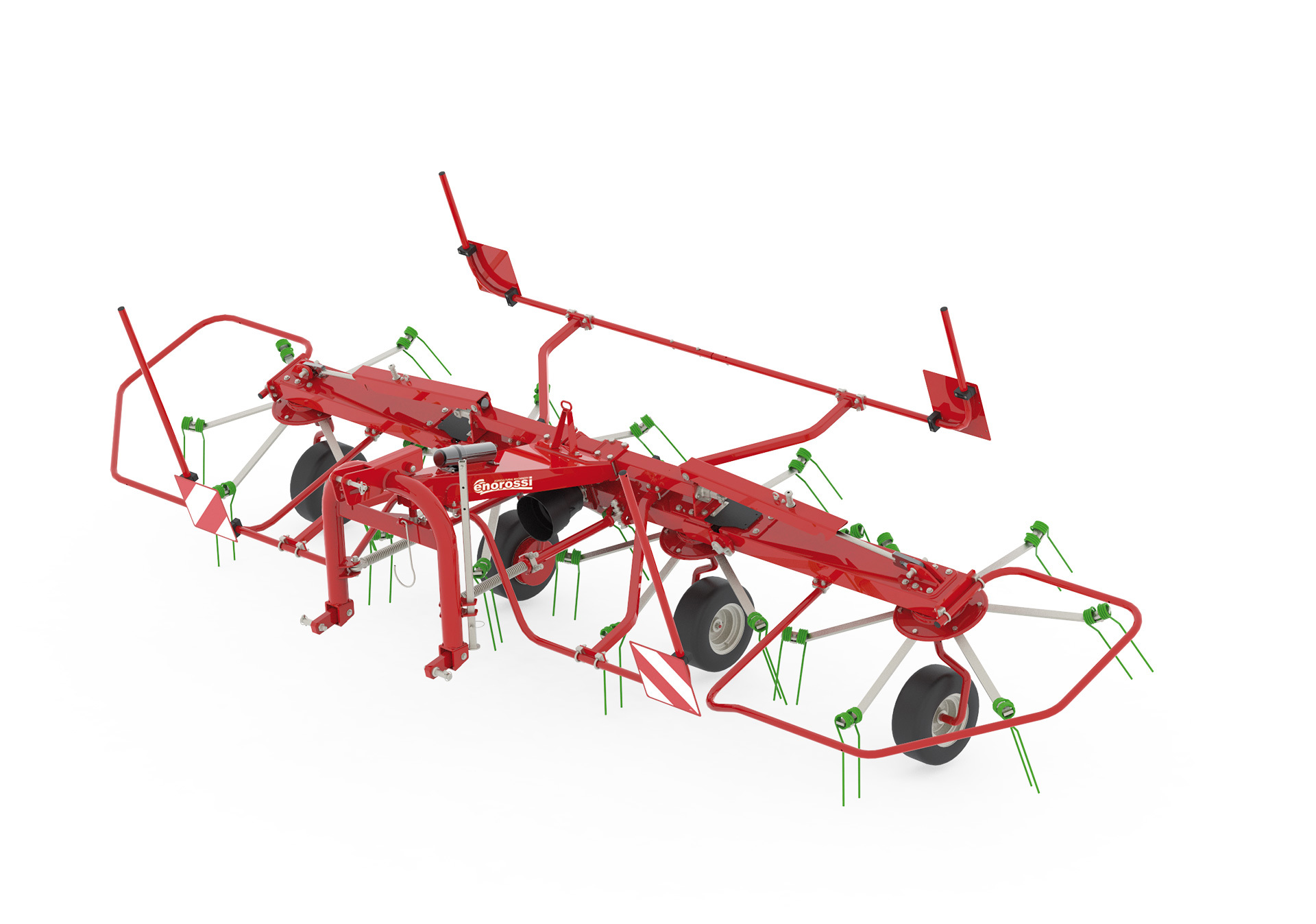 Four Rotor Tedder - 3PH Hydraulic Lift