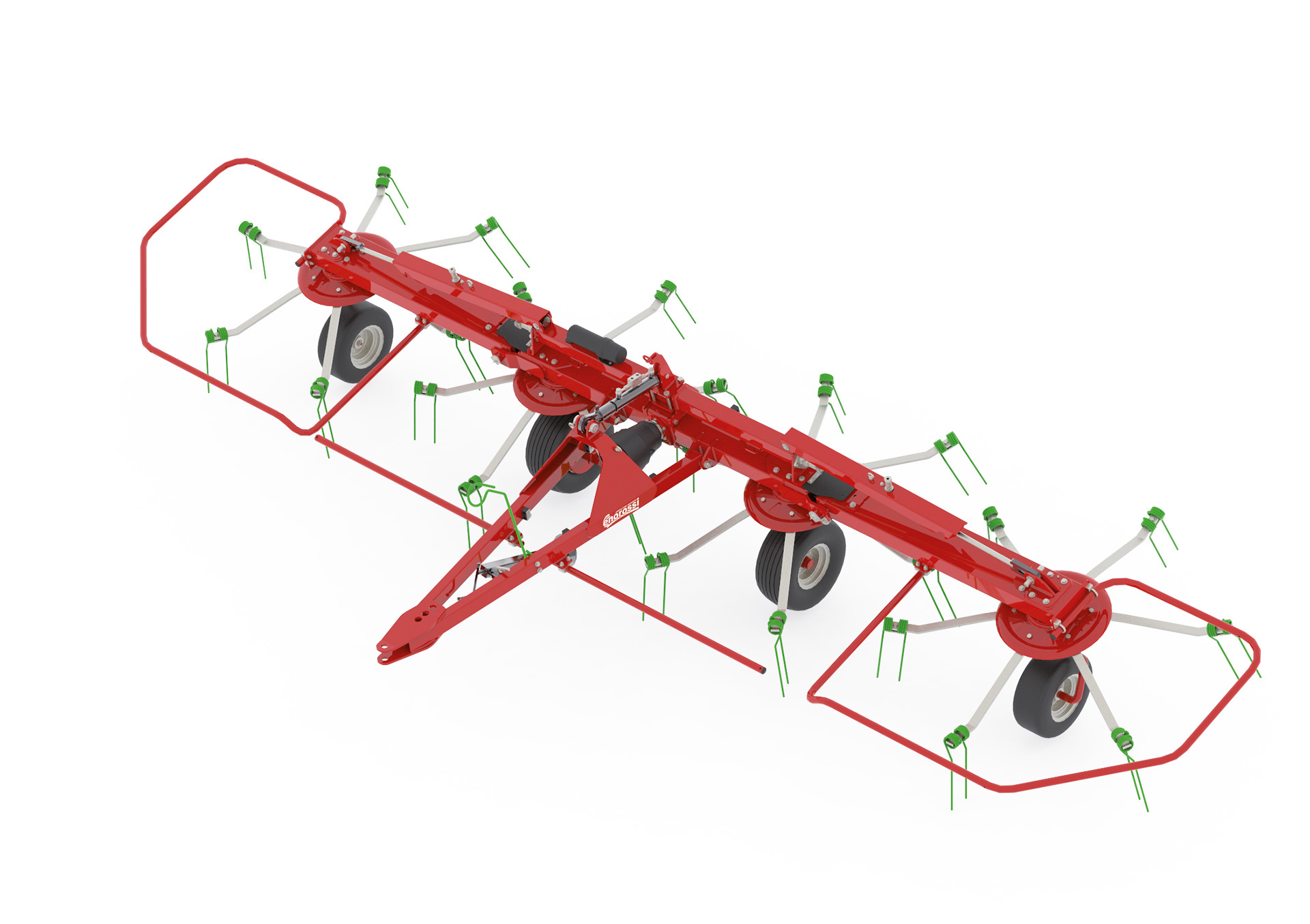 Four Rotor Tedder - Pull Type